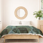 Alphonse Mucha "The Moon and the Stars Series: The Moon" Duvet Cover Gallery Image 3