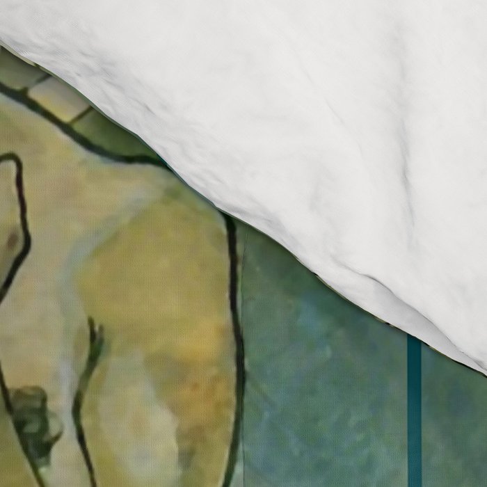 Alphonse Mucha "The Moon and the Stars Series: The Moon" Comforter Gallery Image 4