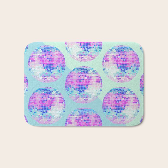 Disco Ball â Indigo Bath Mat Gallery Image 1