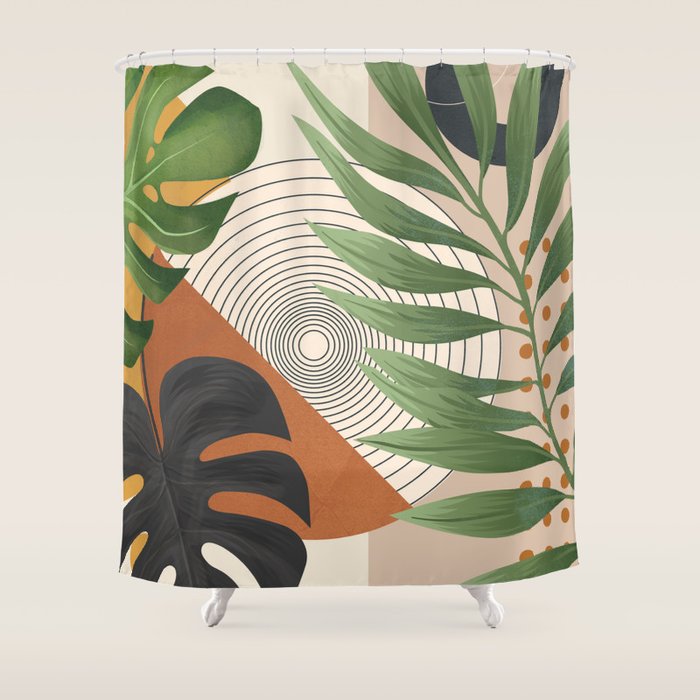 Nature Geometry XV Shower Curtain Gallery Image 1