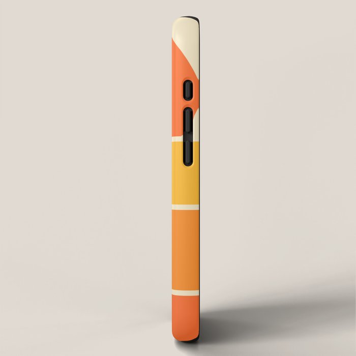 Retro Geometric Sun Set Design 421 iPhone Case Gallery Image 2