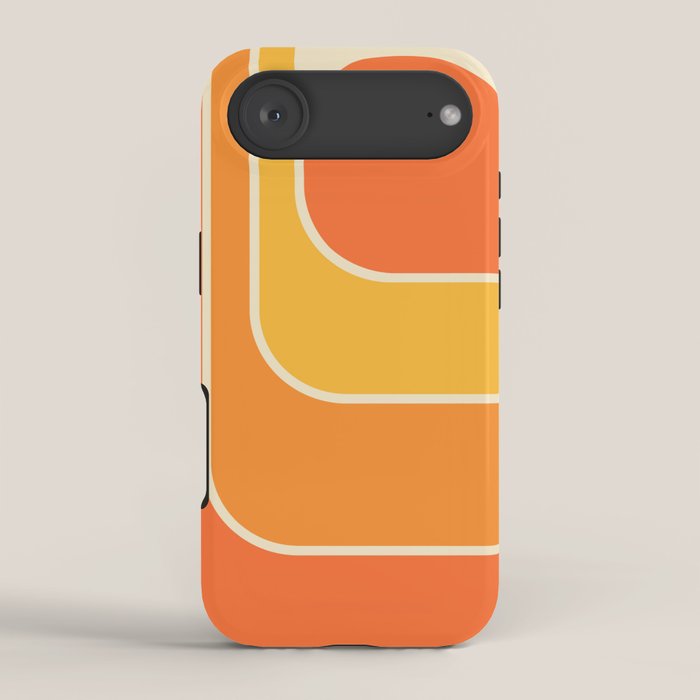 Retro Geometric Sun Set Design 421 iPhone Case Gallery Image 2