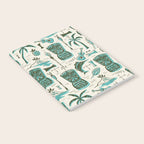 Tropical Tiki - Cream & Aqua Notebook Gallery Image 2