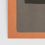 Orange Gray Red Minimalist Abstract Art Poster Gallery Image 3