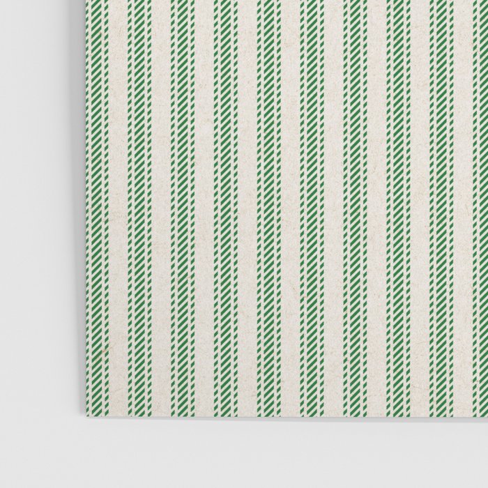 French Green Ticker Stripe Poster Gallery Image 3