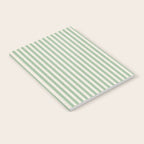 French Green Ticker Stripe Notebook Gallery Image 2