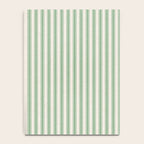 French Green Ticker Stripe Notebook Gallery Image 4
