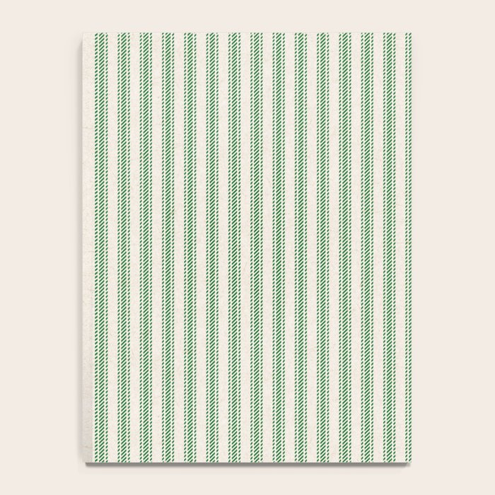 French Green Ticker Stripe Notebook Gallery Image 4