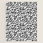Fun black line doodle art pattern Jigsaw Puzzle Gallery Image 1