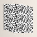 Fun black line doodle art pattern Wrapping Paper Gallery Image 3