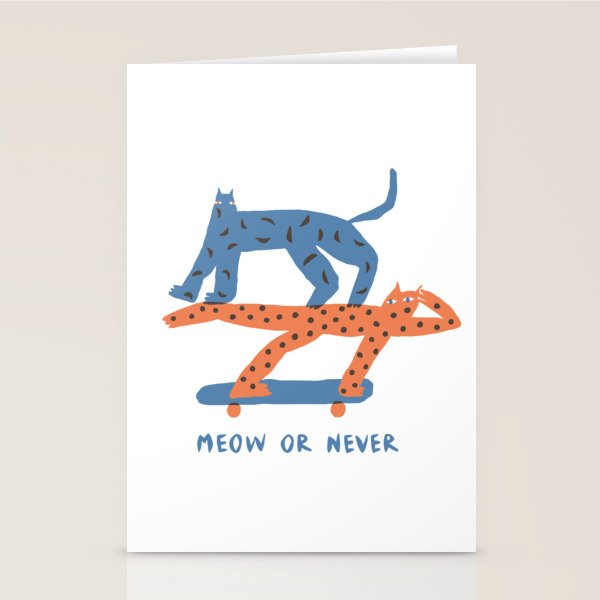Meow or never Stationery Card Gallery Image 2