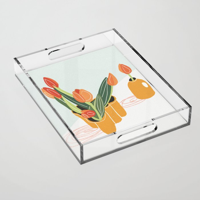 First Day of Spring Acrylic Tray Gallery Image 1