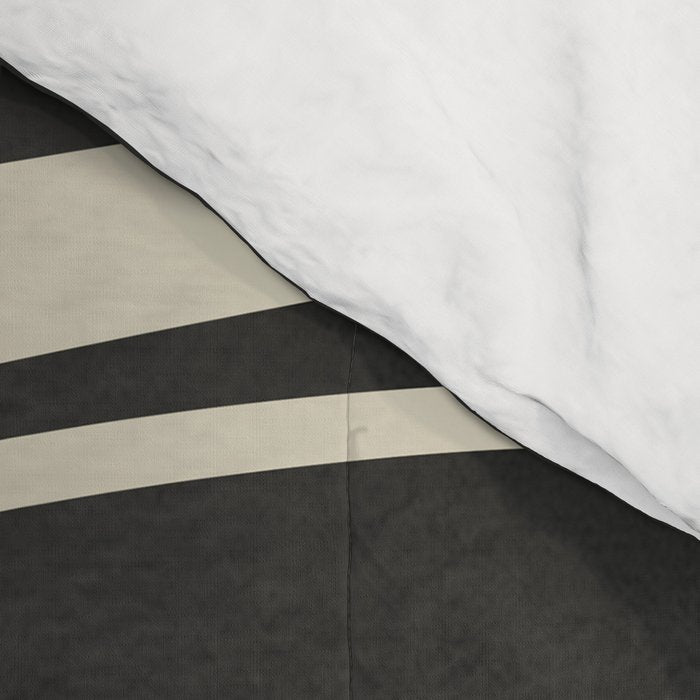 Modern Abstract Lines - Noir Comforter Gallery Image 4