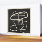 Modern Abstract Lines - Noir Wall Mural Gallery Image 2
