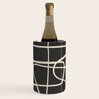 Modern Abstract Lines - Noir Wine Chiller Gallery Image 1
