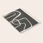 Modern Abstract Lines - Noir Notebook Gallery Image 2
