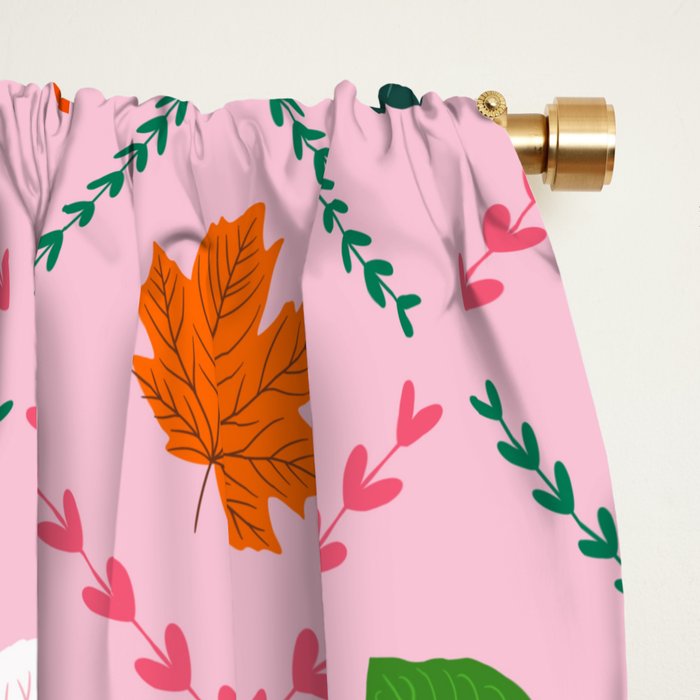 Autumn leaf color Window Curtain Gallery Image 2