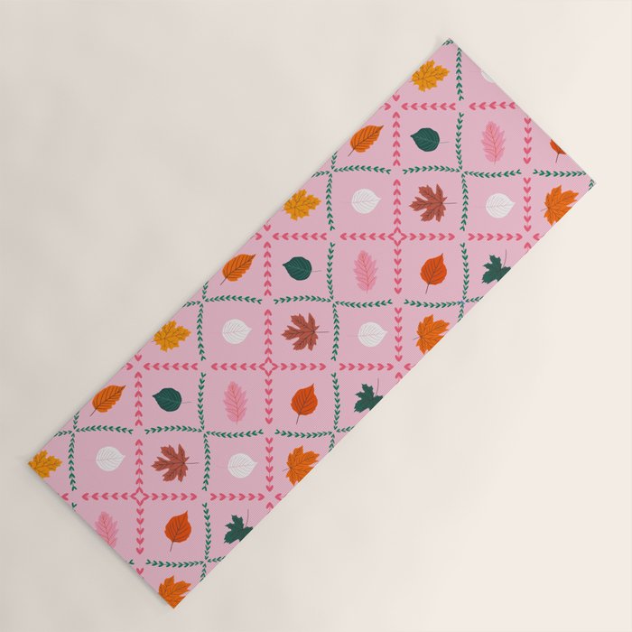 Autumn leaf color Yoga Mat Gallery Image 1