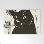 Black Cat 3 Welcome Mat Gallery Image 1