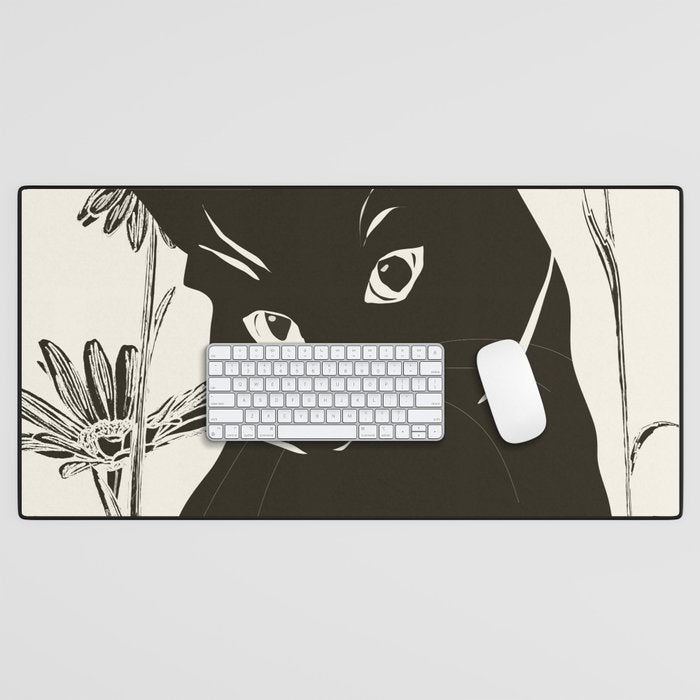 Black Cat 3 Desk Mat Gallery Image 1