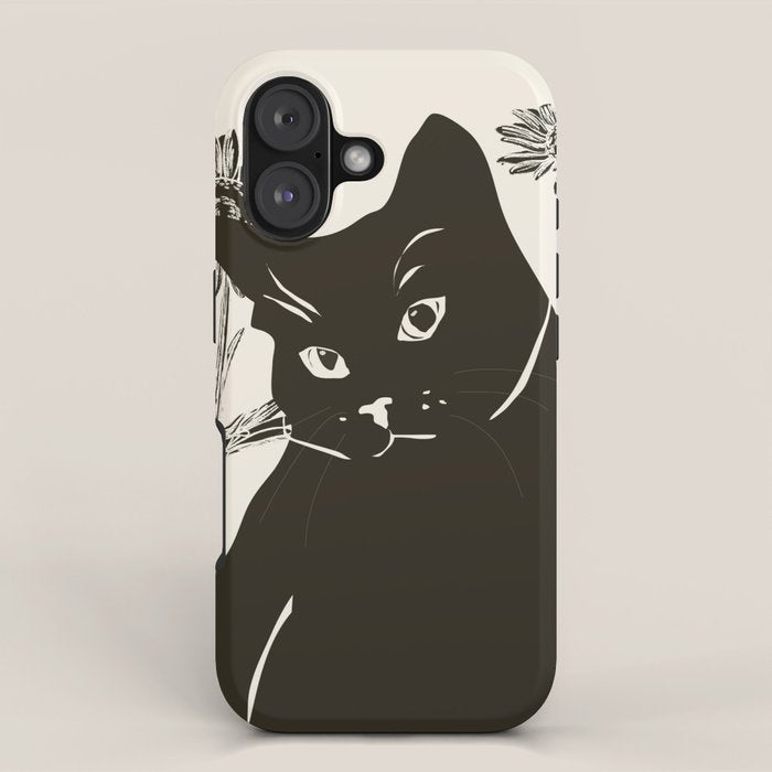 Black Cat 3 iPhone Case Gallery Image 1