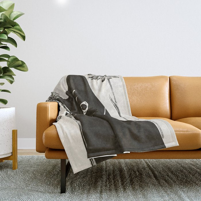 Black Cat 3 Throw Blanket Gallery Image 1