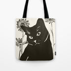 Black Cat 3 Tote Bag Gallery Image 1