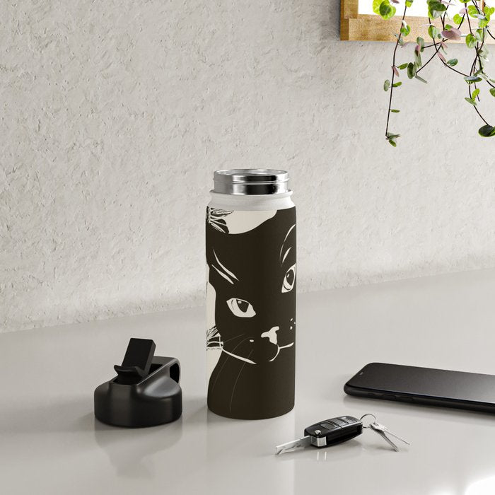 Black Cat 3 Water Bottle Gallery Image 4