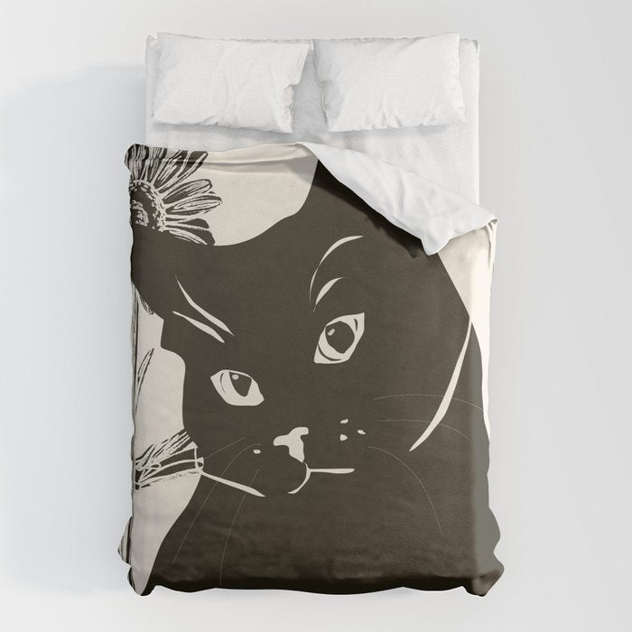 Black Cat 3 Duvet Cover Gallery Image 6