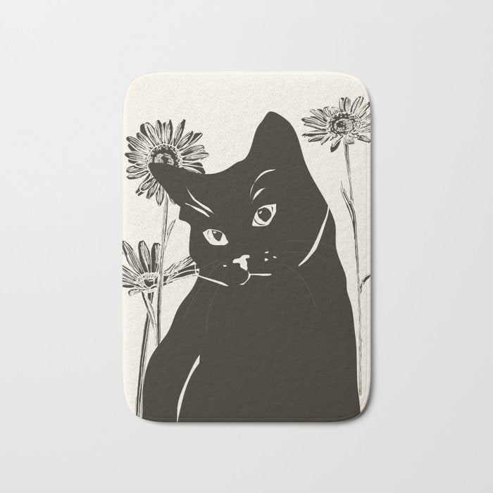 Black Cat 3 Bath Mat Gallery Image 1