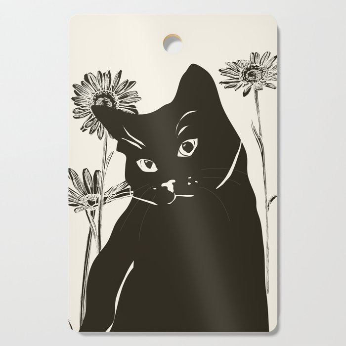 Black Cat 3 Cutting Board Gallery Image 1