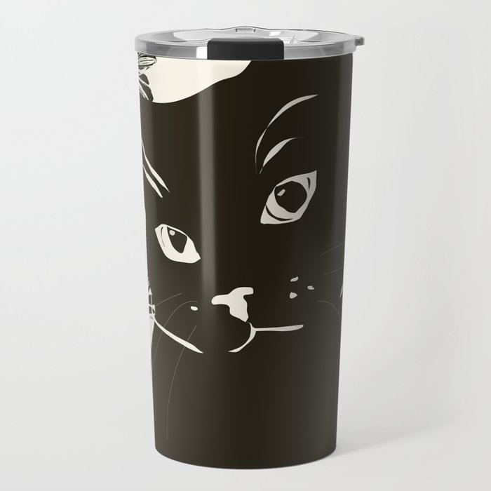 Black Cat 3 Travel Mug Gallery Image 1