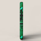 CLUSTERED FACETED EMERALD GREEN MAY GEMSTONES iPhone Case Gallery Image 2