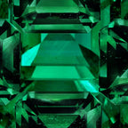 CLUSTERED FACETED EMERALD GREEN MAY GEMSTONES Coffee Mug Gallery Image 2