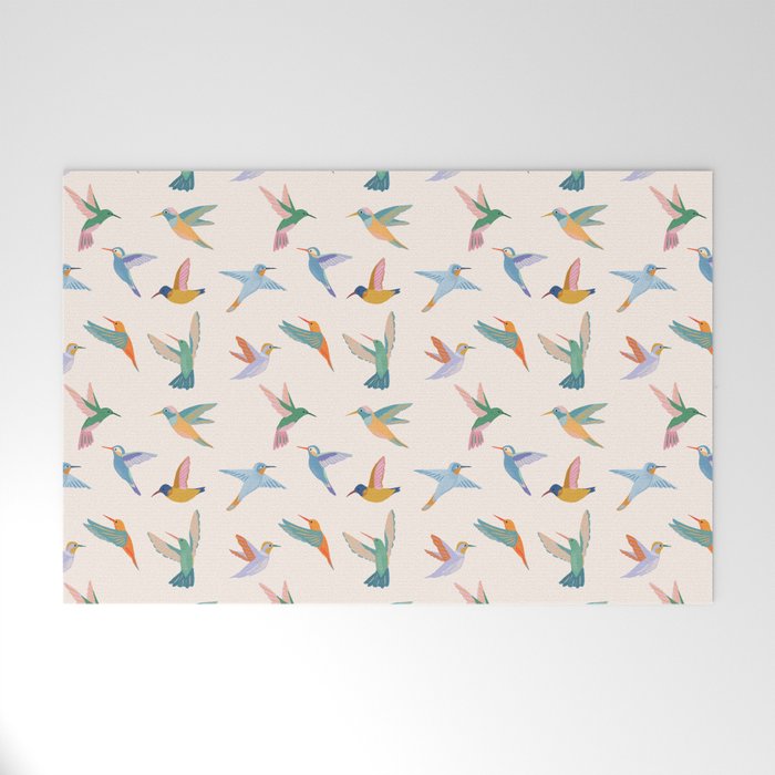 Hummingbirds Welcome Mat Gallery Image 1