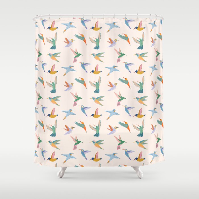 Hummingbirds Shower Curtain Gallery Image 1