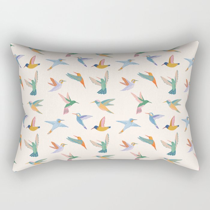 Hummingbirds Rectangular Pillow Gallery Image 1