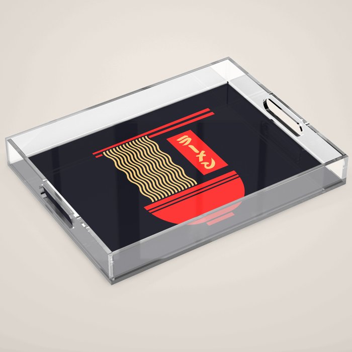 Ramen Minimal - Black Acrylic Tray Gallery Image 1