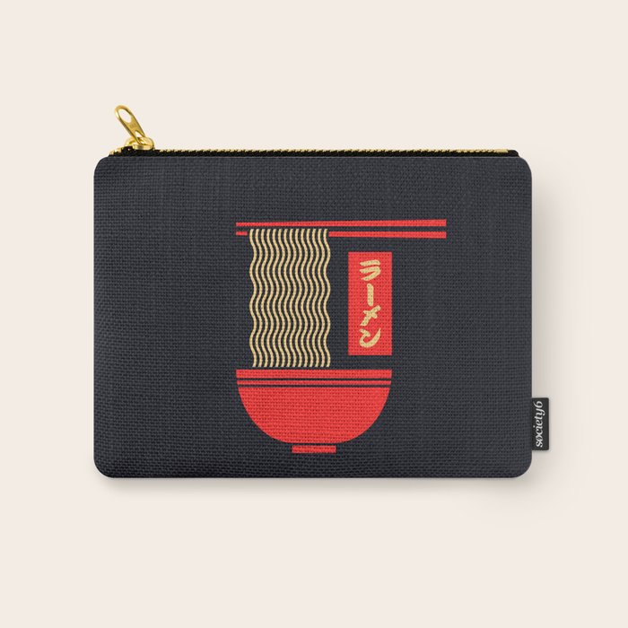 Ramen Minimal - Black Carry All Pouch Gallery Image 1