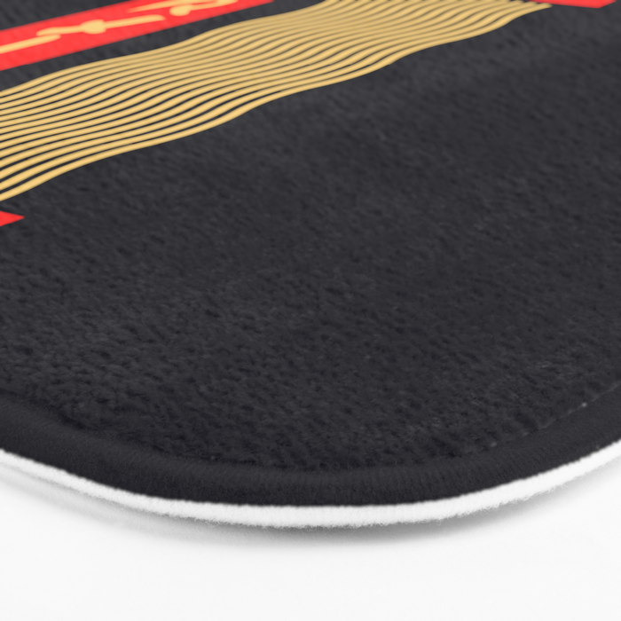 Ramen Minimal - Black Bath Mat Gallery Image 3