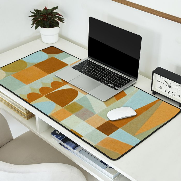 Geometric Shapes & Colors #2 Desk Mat Gallery Image 2