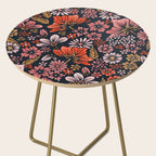 Retro Flower Power - Denim & Pink Side Table Gallery Image 2