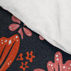 Retro Flower Power - Denim & Pink Comforter Gallery Image 4