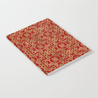 Chinese Pattern Double Happiness Symbol Gold on Red Notebook Gallery Image 2