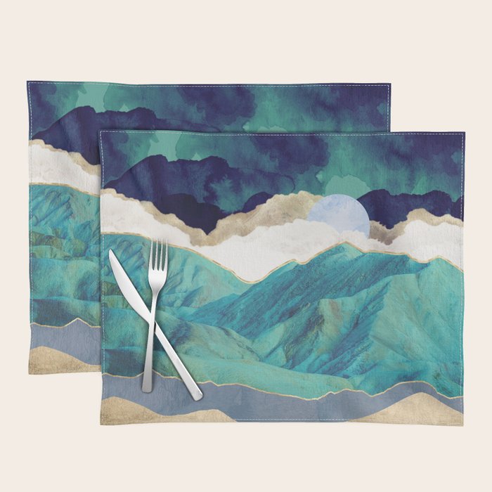 Teal Mountains Placemat Gallery Image 1