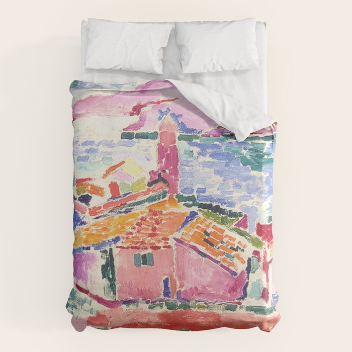 Henri Matisse 'The View of Collioure' Landscape Art Exhibition  Duvet Cover Gallery Image 6