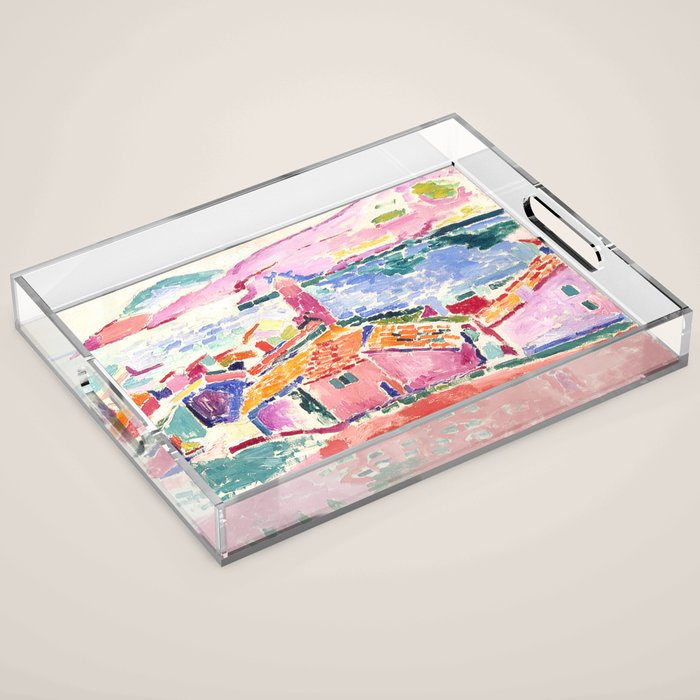Henri Matisse 'The View of Collioure' Landscape Art Exhibition  Acrylic Tray Gallery Image 1