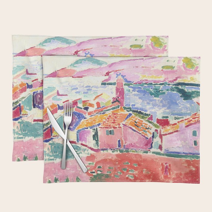 Henri Matisse 'The View of Collioure' Landscape Art Exhibition  Placemat Gallery Image 1