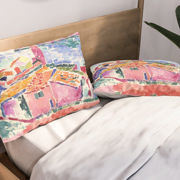 Henri Matisse 'The View of Collioure' Landscape Art Exhibition  Pillow Sham Gallery Image 2