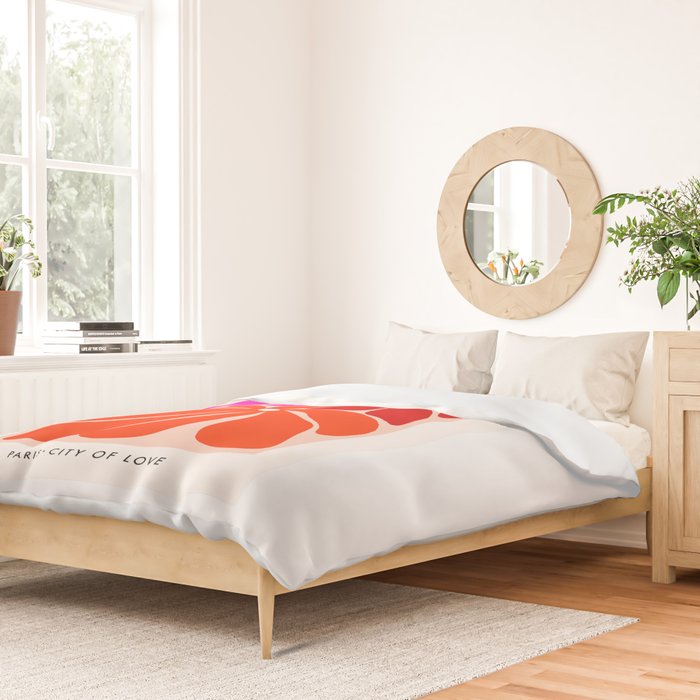 Groovy flower market from city of love Duvet Cover Gallery Image 2